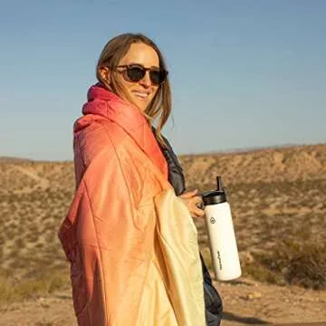 ThermoFlask Bottle with Chug Lid & Straw Lid - Insulated Stainless Steel Water Bottle with Leak-Proof Lids - Dishwasher-Safe Reusable Bottle & Lids - Durable Bottle, 2 Straws & 2 Lids - 24 oz, White