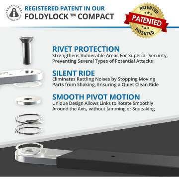 FoldyLock: Lightweight, High-Security Folding Bike Lock