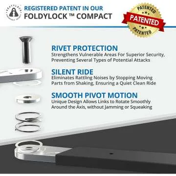 FoldyLock: Lightweight, High-Security Folding Bike Lock