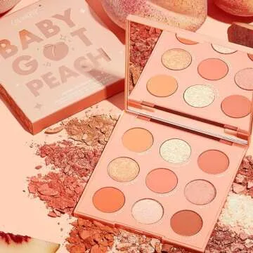 ColourPop Baby Got Peach Shadow Palette - Vibrant Colors
