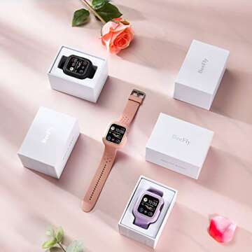 BeeFly Sports Watch Bands Compatible with Apple Watch Band 40mm Women, Soft Silicone Replacement Strap for iWatch Series 6 5 4 3 2 1 SE-Purple