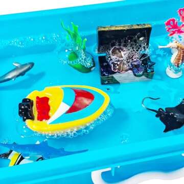 AGENTLAN Ocean Sensory Bin for Kids 3-8 Years