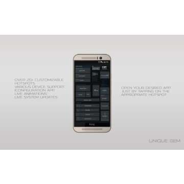 Hi-Tech UI with Customizable Shortcuts and Live Updates