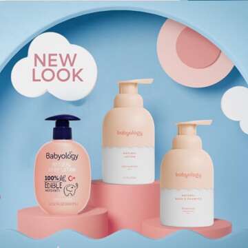 Babyology - 100% Edible Ingredients - Organic Baby Lotion - Clinically Tested - Calming & Rich Moist...