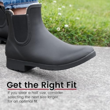 Chooka Women's Delridge Chelsea Rain Boot - Stylish & Waterproof
