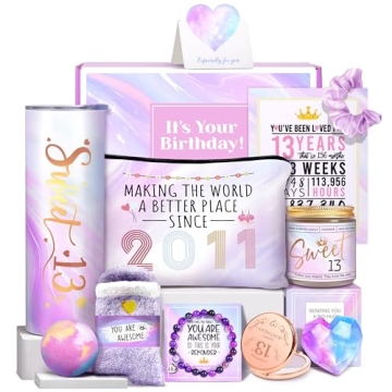 HSOEIXL 13th Birthday Gift Box for Girls - Perfect Surprise for Teens