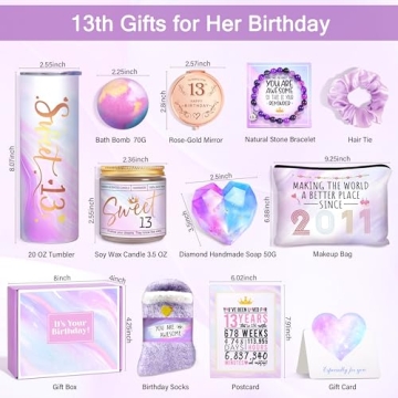 13th Birthday Gift Box for Girls - HSOEIXL