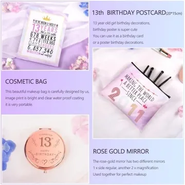13th Birthday Gift Box for Girls - HSOEIXL