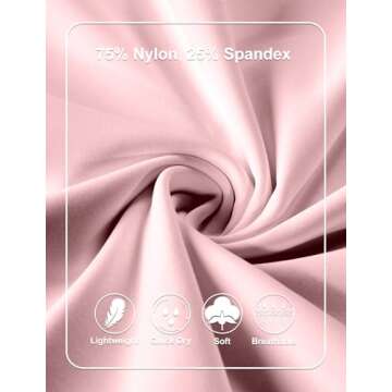 Square Neck Tennis Dresses for Women Golf Dress with Built-in Shorts Bra with Pockets for Athletic Sports Workout Light Pink S