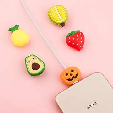 Cute Fruit Cable Protector for iPhone and iPad Chargers