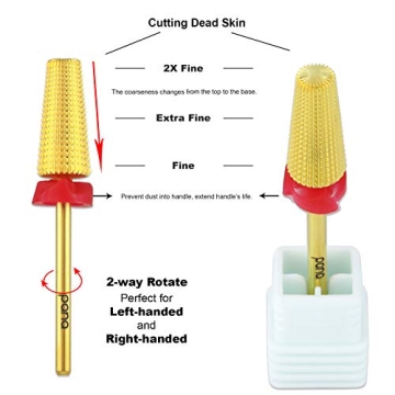 PANA Carbide 5 in 1 Nail Bit for Efficient Nail Art