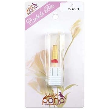 PANA Carbide 5 in 1 Nail Bit for Efficient Nail Art