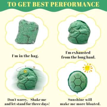 Enhopty 40" Wearable Turtle Shell Plush Pillows Tortoise Plush Pillow Funny Animal Dress Up for Kids (Green, 40inch)
