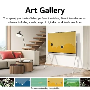 LG 48-Inch Class OLED Objet Collection Posé Series Smart TV 48LX1QPUA.AUS, 2022 - AI-Powered 4K TV, Alexa Built-in