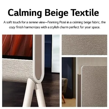 LG 48-Inch Class OLED Objet Collection Posé Series Smart TV 48LX1QPUA.AUS, 2022 - AI-Powered 4K TV, Alexa Built-in