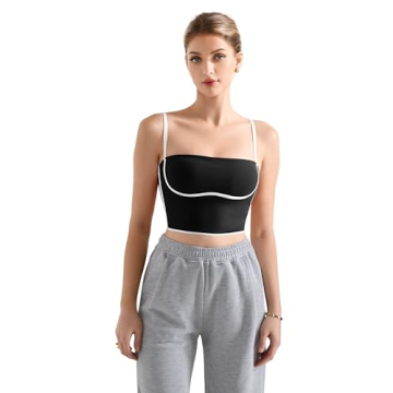 SUUKSESS Women Square Neck Longline Sports Bra Black