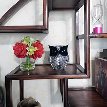 HOWFIELD Resin Owl Statue - Elegant Home Decor Accent