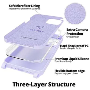 Blaspins Crossbody Phone Case for iPhone 12 Pro Max