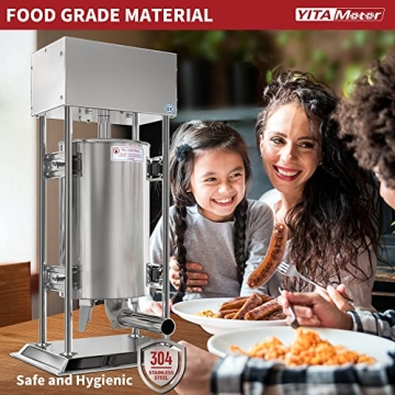 YITAMOTOR Electric Sausage Stuffer 15L Stainless Steel