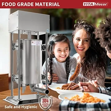 YITAMOTOR Electric Sausage Stuffer 15L Stainless Steel