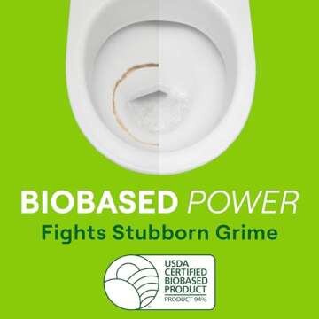 Seventh Generation Toilet Bowl Cleaner Fresh Mint scent 4 Pack Without Chlorine Bleach Ammonia Free 24 oz