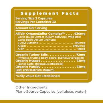 Premier Research Labs Allicidin Garlic Supplement, 60 Capsules