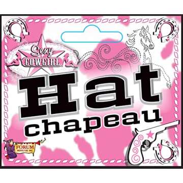 Forum Novelties Pink Sequin Cowgirl Hat for Parties