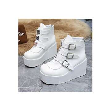 Stylish LUCKY STEP Women Chunky Ankle Boots - Comfortable & Chic