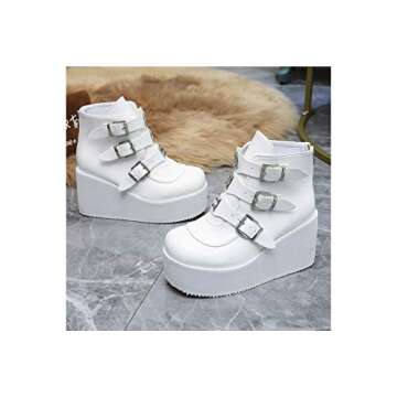 Stylish LUCKY STEP Women Chunky Ankle Boots - Comfortable & Chic