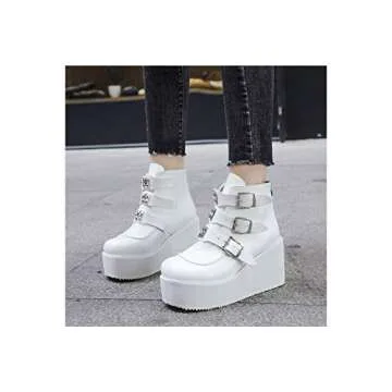 Stylish LUCKY STEP Women Chunky Ankle Boots - Comfortable & Chic