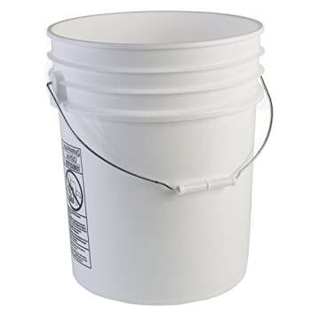 Hudson Exchange Premium 5 Gallon Bucket - Versatile & Durable Storage Solution