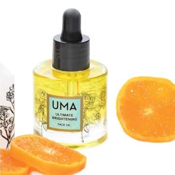UMA - Organic Ultimate Brightening Face Oil | Ayurvedic face Oil for Dry Skin | 100% Natural, Sustai...
