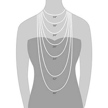 Cross Necklace in Silver Plated Pewter on a 16 Inch Sterling Silver Box Chain | Perfect Gift for Girls or Teens