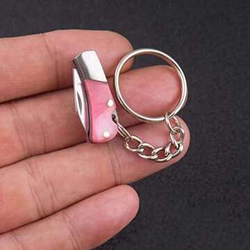 Fon ALLey Pink Mini Pocket Knife - Tiny Folding Knife