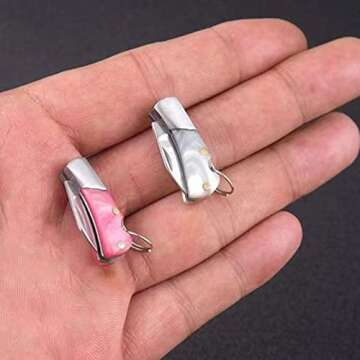 Fon ALLey Pink Mini Pocket Knife - Tiny Folding Knife