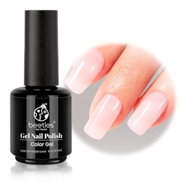 Beetles Neutral Gel Nail Polish 15ml Nude Pink Polish Set Pink Jelly Soak Off U V LED Nail Lamp Tran...
