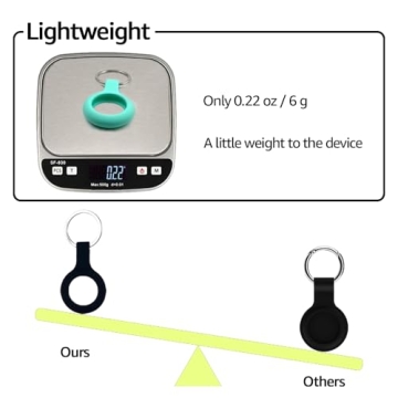 Durable Silicone AirTag Holders 4 Pack Stylish Colors