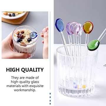 Stylish IMIKEYA 6pcs Glass Stirring Rods for Cocktails