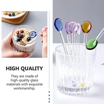Stylish IMIKEYA 6pcs Glass Stirring Rods for Cocktails