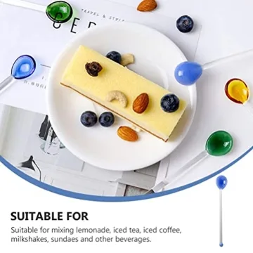 Stylish IMIKEYA 6pcs Glass Stirring Rods for Cocktails