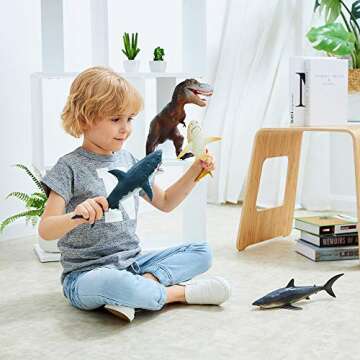 RECUR Great White Shark Figure - Fun & Educational Ocean Toy 10.24"