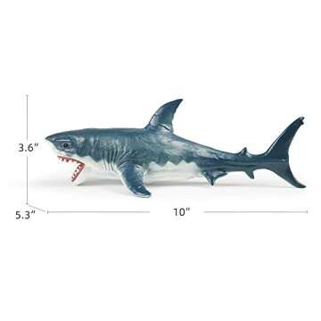 RECUR Great White Shark Figure Toy for Kids
