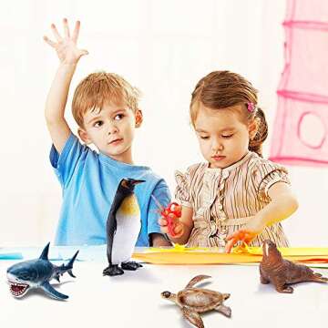 RECUR Great White Shark Figure Toy for Kids