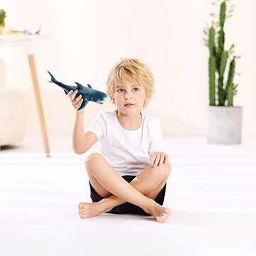 RECUR Great White Shark Figure Toy for Kids