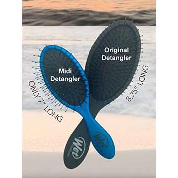 Wet Brush-Pro Midi Detangler Hair Brush, Limited Edition Cool Collection, Midi Size Black