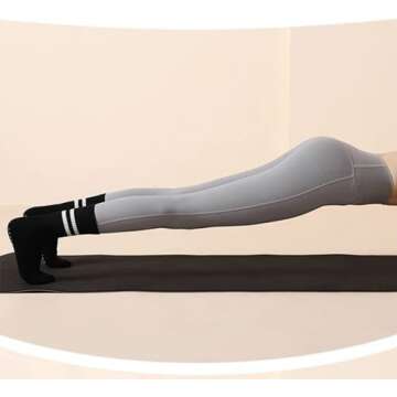 MOKITO Pilates Grip Socks,Grip Socks For Women Pilates,Sticky Socks For Pilates,Grip Yoga Barre Socks With Grips For Women (A)