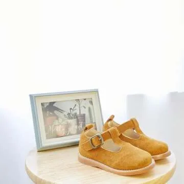 Kiderence Toddler Girls Mary Jane Dress Shoes - Classic Style Flats