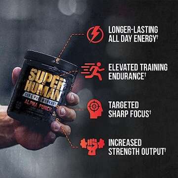 ALPHA LION Core Pre Workout Powder with Creatine for Performance, Beta Alanine for Muscle, L-Citrull...