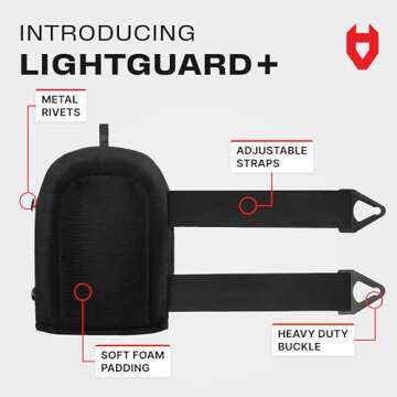 NoCry Non-Slip Work Knee Pads for Men and Women with Thick Soft Foam Padding, Strong Straps and with...