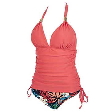 SUUKSESS Halter Tankini with Tummy Control for Women